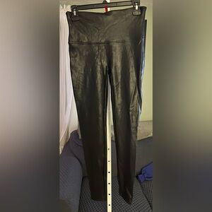 SPANX Black Faux Leather Leggings